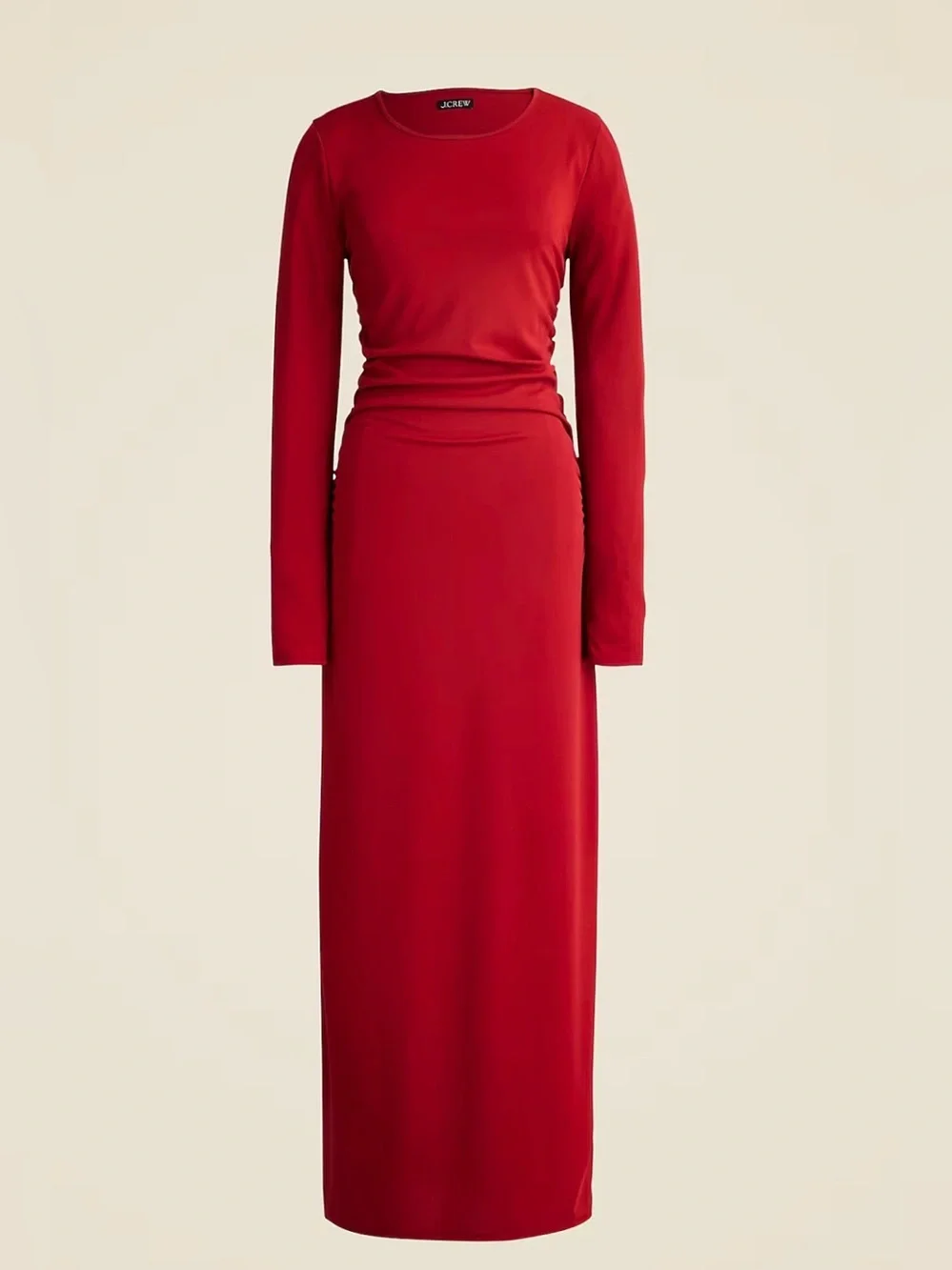 J. Crew Long-Sleeve Dress in Jersey Crepe